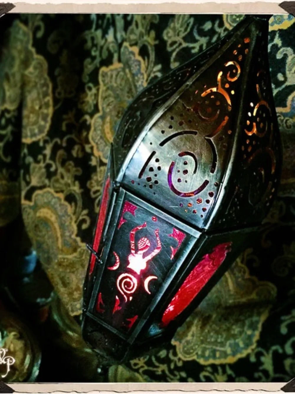 MOON GODDESS LANTERN Metaphysical Garden Decor
